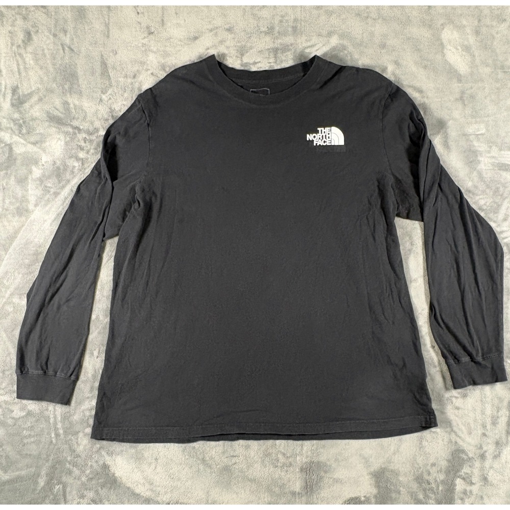 The North Face Mens Long Sleeve Graphic T Shirt XXL Black Never Stop Exploring